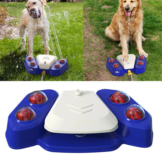 Outdoor Automatic Dog Water Step On Toy